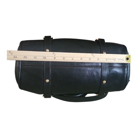 Dooney & Bourke Florentine Black Leather Satchel Crossbody Shoulder Bag - Picture 11 of 16